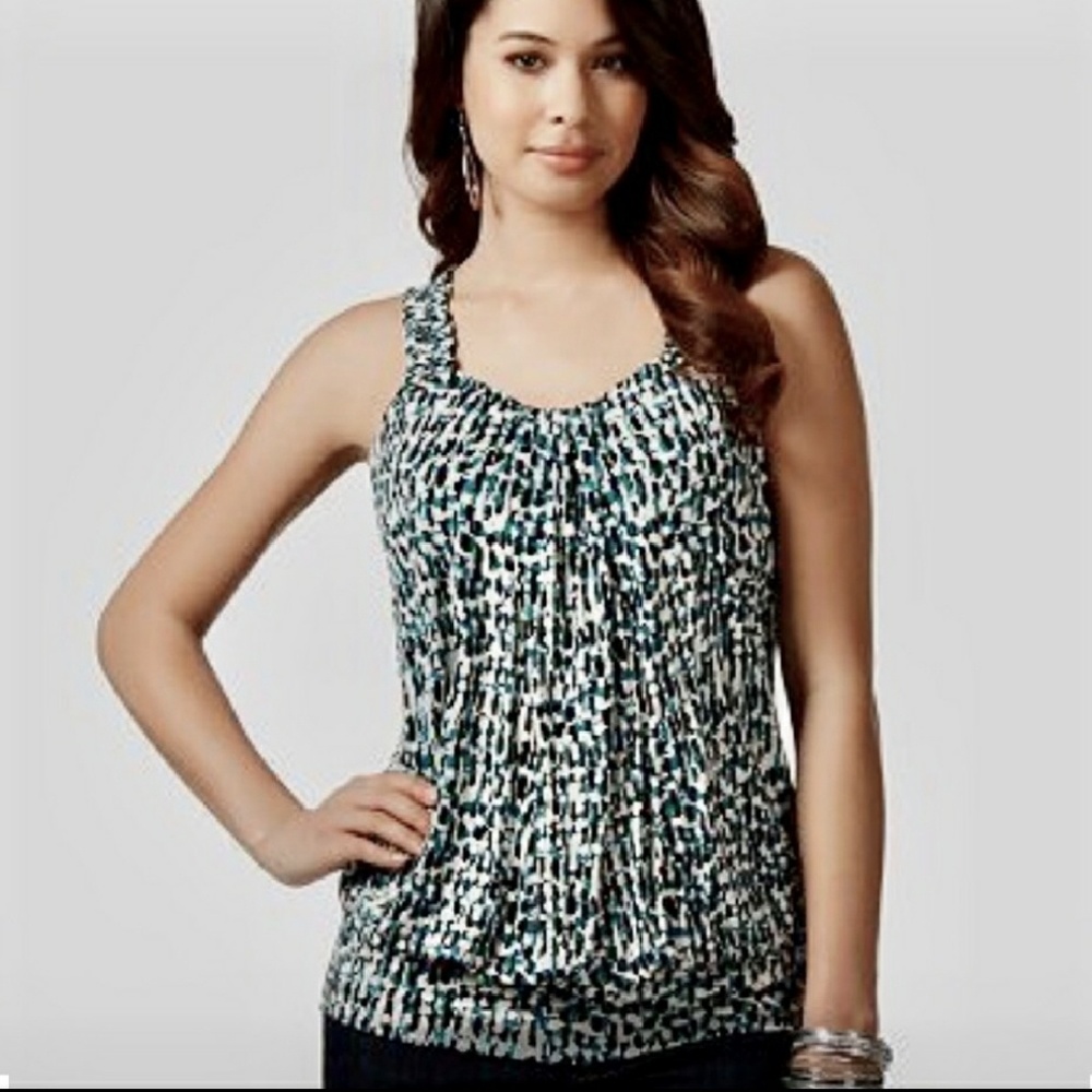 🌹Daisy Fuentes Teal/Black Tank Top🌹
